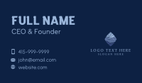 Diamond Abstract Wave Business Card Design