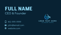 Car Wash Droplet  Business Card Design