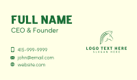 Horse Leaf Nature Business Card Image Preview