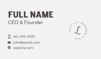Half Round Circle Lettermark Business Card Image Preview
