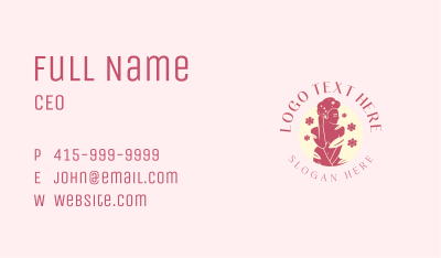 Sexy Nature Lady Business Card Image Preview