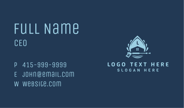 Home Pressure Washing Business Card Design Image Preview