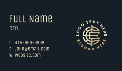 Tech Crypto Letter CE Business Card