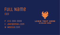 Orange Hawk Emblem Business Card Image Preview