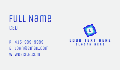 Artificial Intelligence Technology Business Card Image Preview