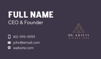 Luxury Pyramid Triangle Business Card Image Preview