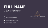 Luxury Pyramid Triangle Business Card Image Preview