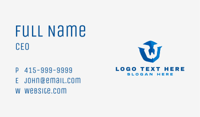 Digital Media Letter W Business Card Image Preview