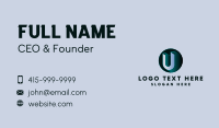 Generic 3D Letter U Business Card Image Preview