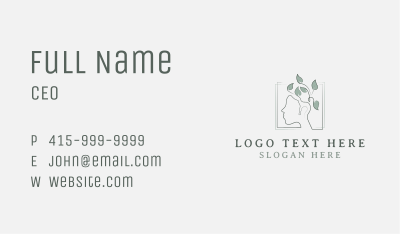 Leaf Head Mental Health Business Card Image Preview