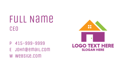 Simple Housing Project Business Card