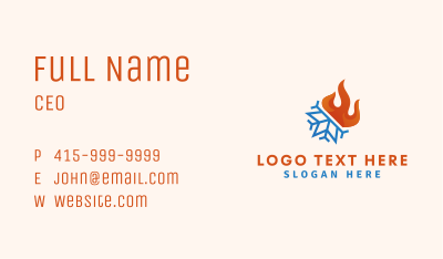 Snowflake Fire Company Business Card Image Preview