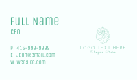 Botanical Woman Face Business Card Image Preview