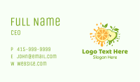 Orange & Apple Fruit Business Card Image Preview