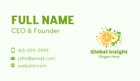 Orange & Apple Fruit Business Card Image Preview