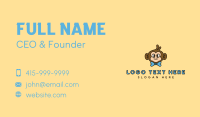 Cute Monkey Bowtie Business Card Design