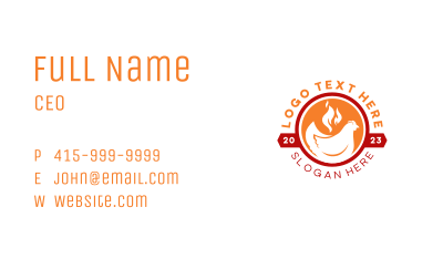 Spicy Fire Chicken Business Card Image Preview