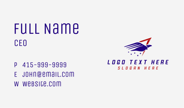 American Eagle Arrow Business Card Design Image Preview