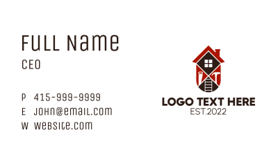 Construction House Tools  Business Card Image Preview