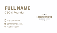 Pastel Military Wordmark Business Card Image Preview