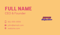 70s Hippie Wordmark  Business Card Image Preview
