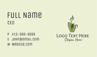 Organic Hot Coffee Business Card Image Preview