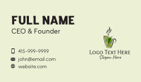 Organic Hot Coffee Business Card Design