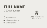 Soccer Shield Letter A Business Card Preview