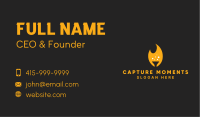 Flame Chemistry Funnel  Business Card Image Preview