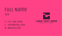 Abstract Company Square Structure Business Card Image Preview