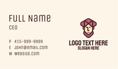 Arab Head Avatar  Business Card Image Preview