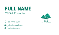 Green Cleaner Mountain Business Card Image Preview
