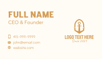 Brown Anchor  Business Card Image Preview
