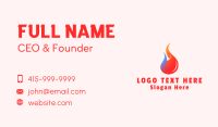 Sustainable Energy Flame  Business Card Image Preview