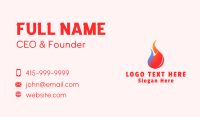 Sustainable Energy Flame  Business Card Preview