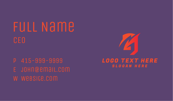 Orange Letter G  Business Card Design Image Preview