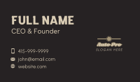 Vintage Banner Wordmark Business Card Image Preview