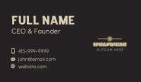 Vintage Banner Wordmark Business Card Image Preview