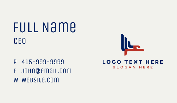 Patriotic USA Eagle Business Card Design Image Preview