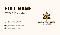 Triangle Star Lion Business Card Image Preview