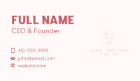 Beautiful Woman Jewelry Business Card Design