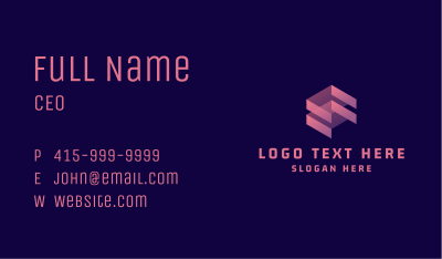 3D Startup Company  Business Card Image Preview