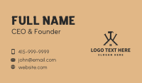 Screw Hammer Nail Roofing Business Card Image Preview