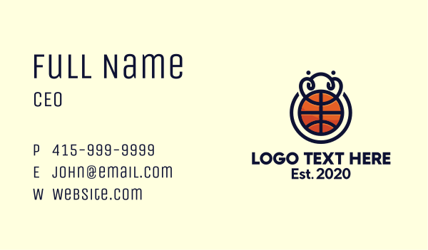 Basketball League Tournament Business Card Design Image Preview