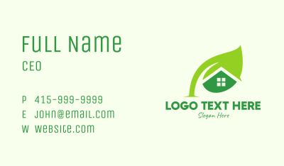 Green Seed House Business Card Image Preview