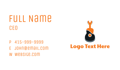 Wrench Guitar Business Card Image Preview