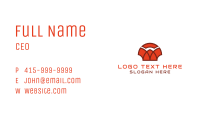 Red Abstract Shell Business Card Image Preview