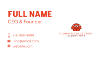 Red Abstract Shell Business Card Image Preview