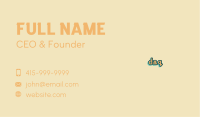 Cute Baby Wordmark Business Card Image Preview
