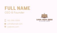 Caramel Sweet Cake Business Card Image Preview